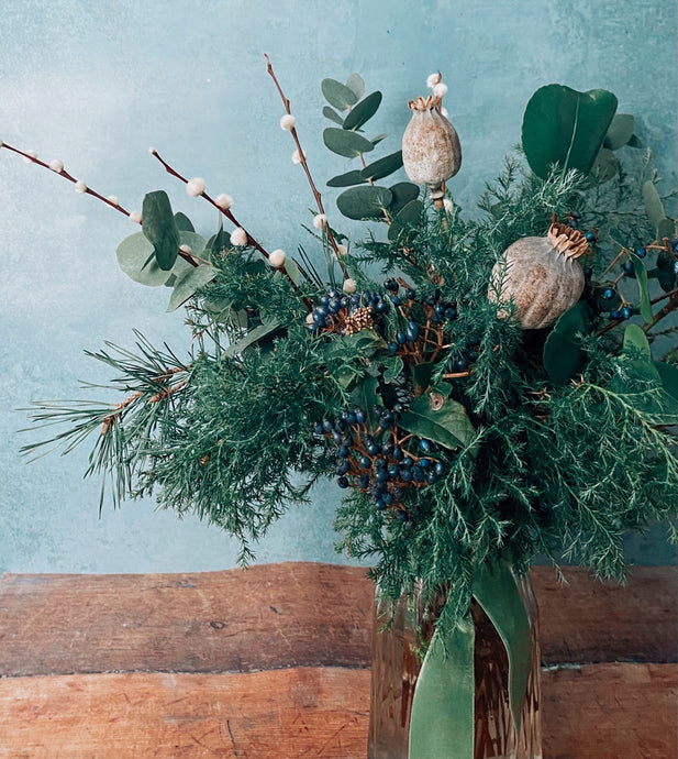 Winter Evergreens - Viburnum & Poppyseed - Flùr