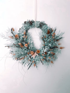 Poppyseed, Ruscus & Lagurus Wreath - Flùr